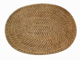Superior Oval Rattan Placemat - Handwoven Table Decor for Wholesale